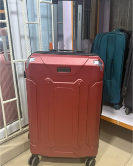Wine color medium luggage