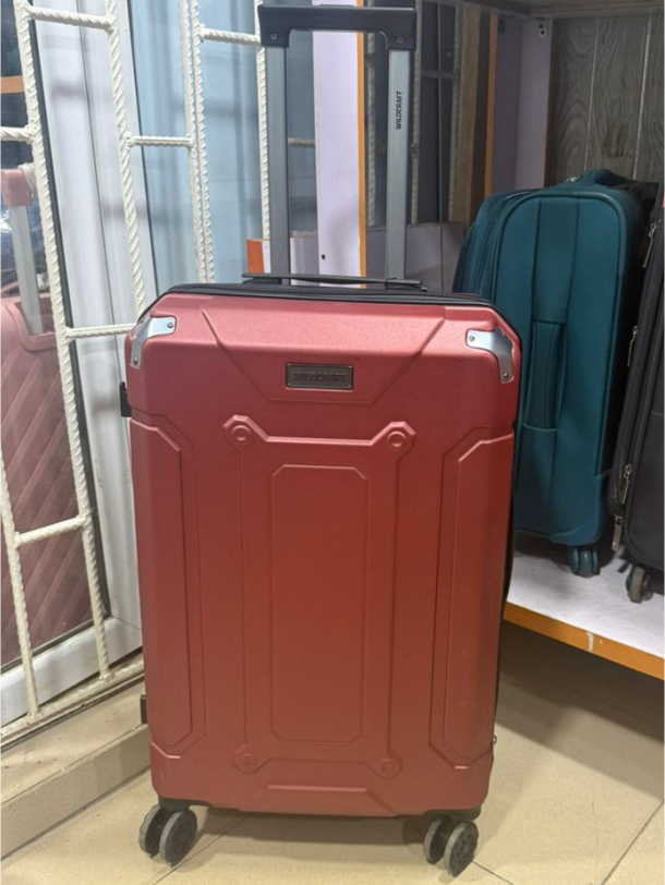 Wine color medium luggage