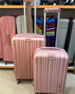 Medium and cabin peach luggage
