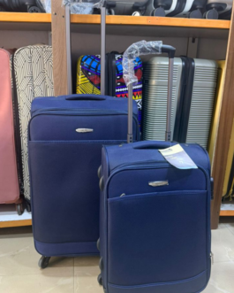 Blue Fabric medium and cabin luggage